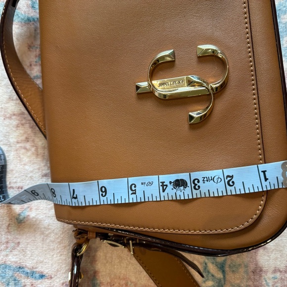 Jimmy Choo Tan Leather Shoulder Bag - Picture 14 of 16